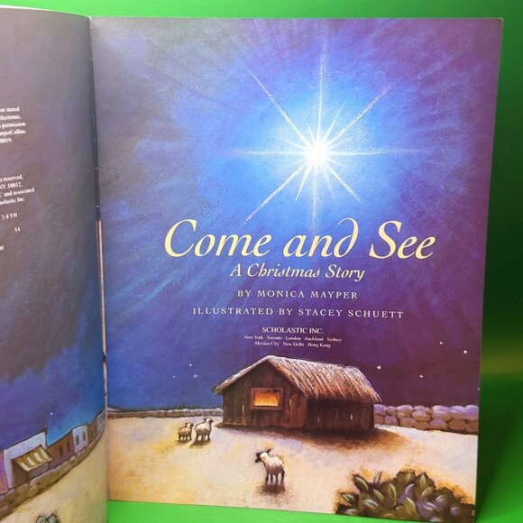 Nativity Christmas Story Picture Book Lot This Is the Star Come See Scholastic - Picture 7 of 16